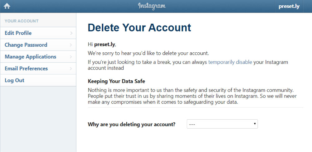 How to Delete an Old Instagram Account without Knowing Password