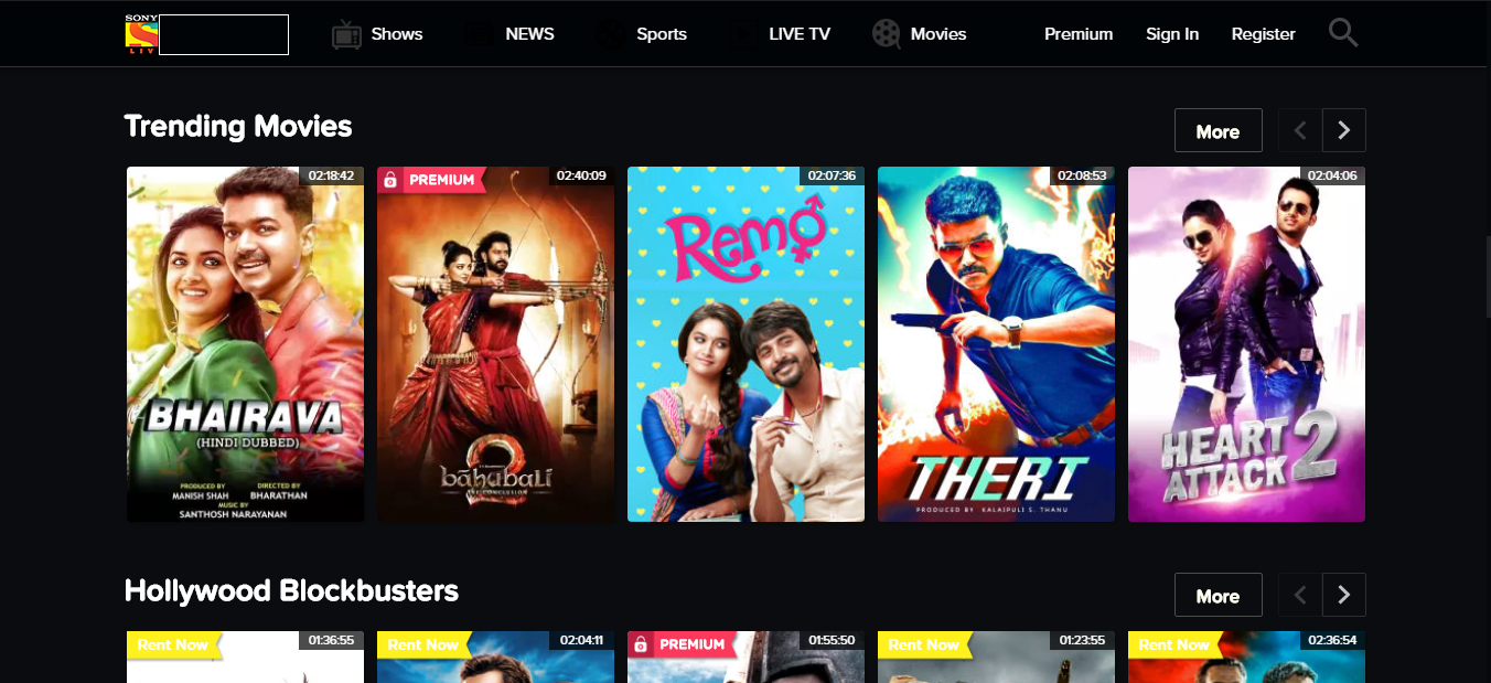 free movie streaming websites india