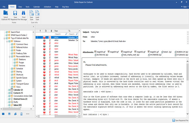 Kako vratiti Outlook PST podatke s zvjezdanog popravka za Outlook 5