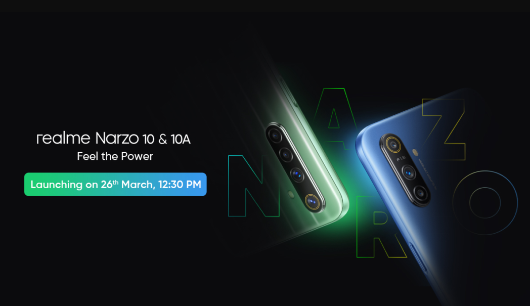 Realme to launch new Narzo 10 and Narzo 10A smartphone series