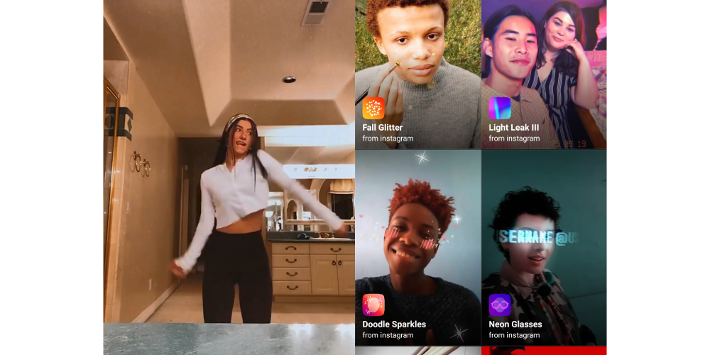 Popular Instagram face filters