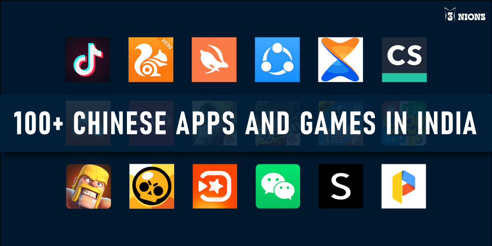 100 Popular Chinese Apps in India 2020