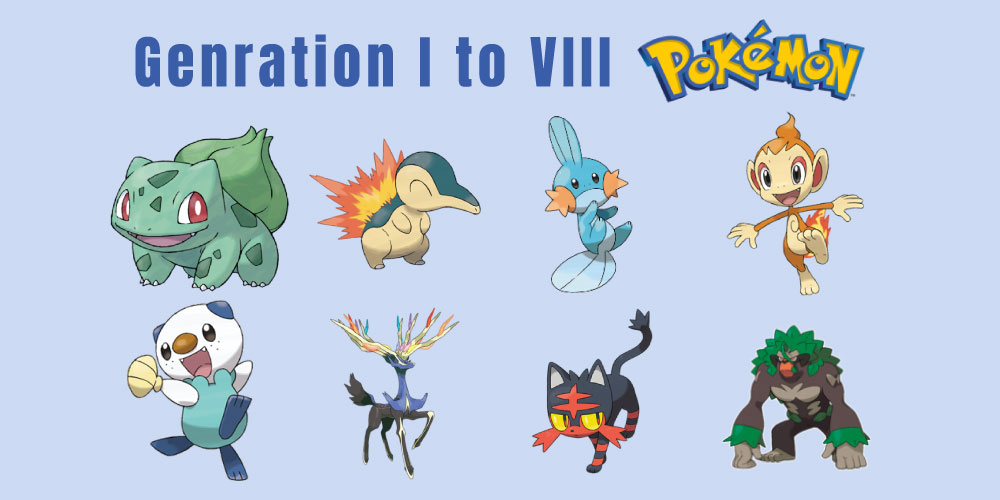 List of Pokemon with their Generation