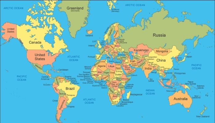 List of All the Countries in the World