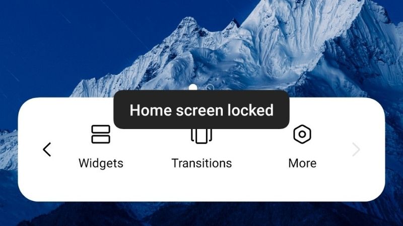 Home Screen Layout is Locked