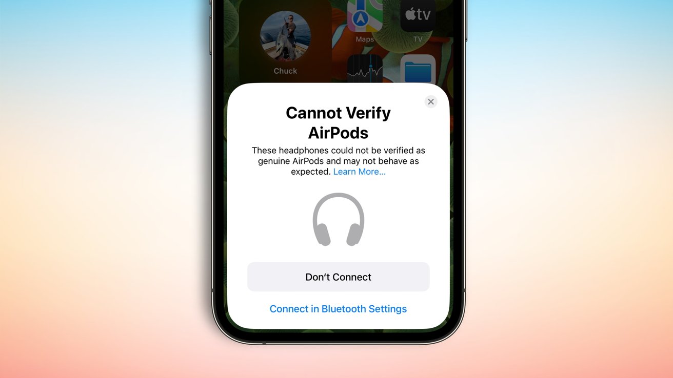 Identify bogus AirPods with the iOS 16