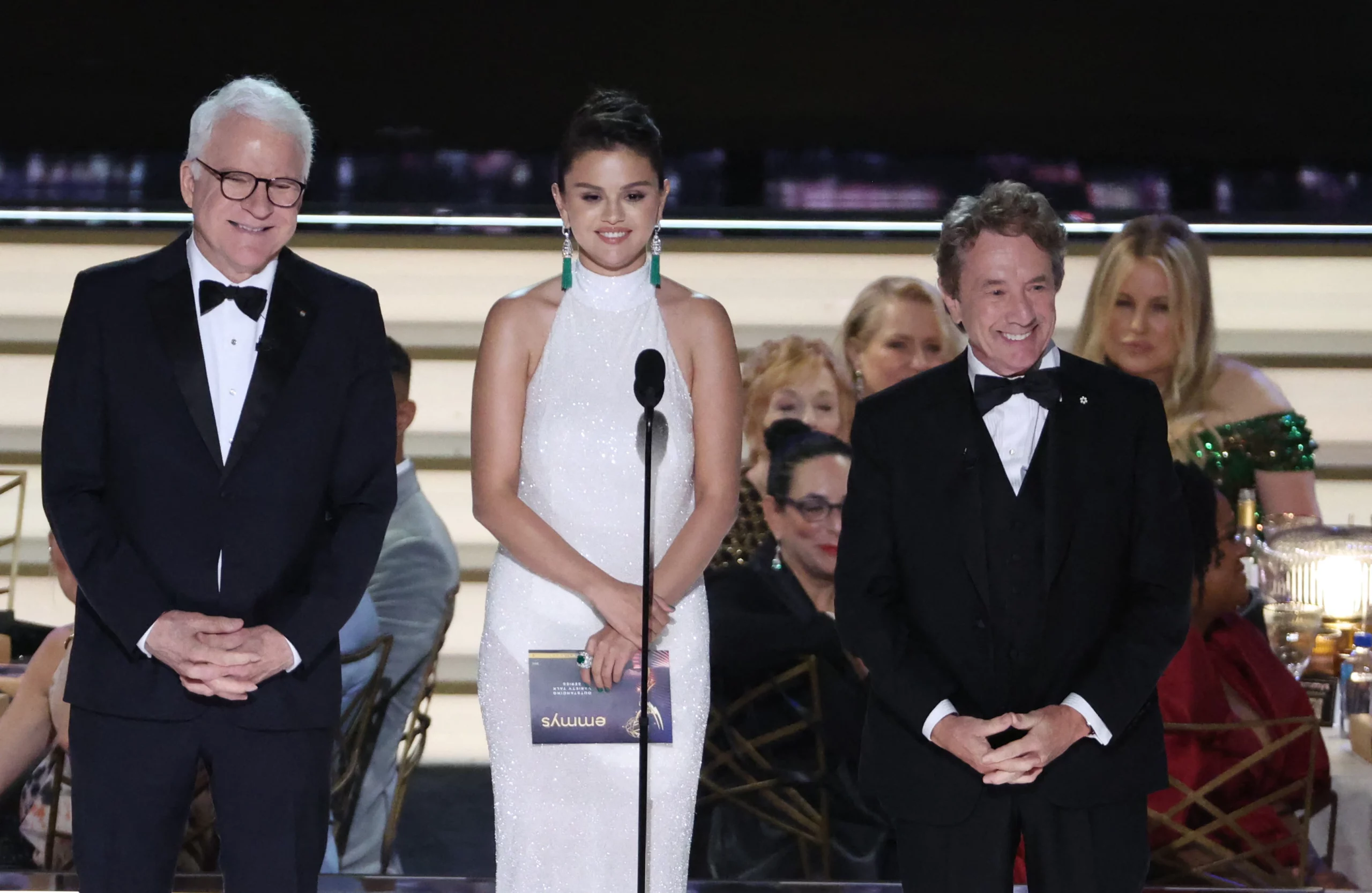 Singer & actress Selena Gomez had a wardrobe malfunction at the 2022 Emmys